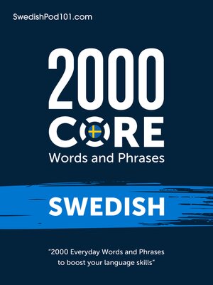 cover image of 2000 Core Words and Phrases: Swedish